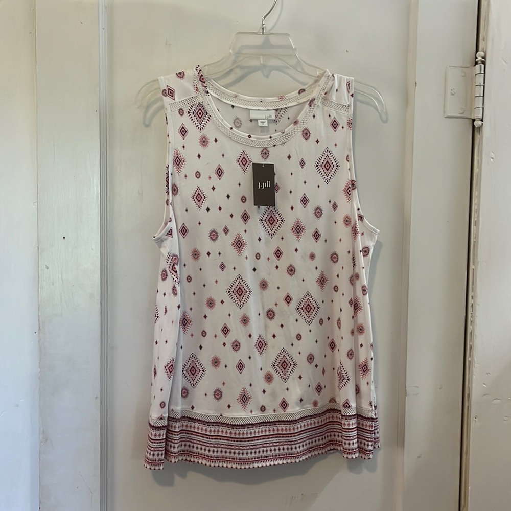 NWT J Jill sleeveless knit top